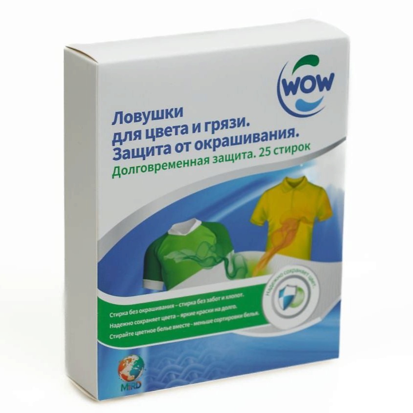 Изображение товара Средство против окрашивания WOW-MIRD салфетки для стирки 0.0113 г