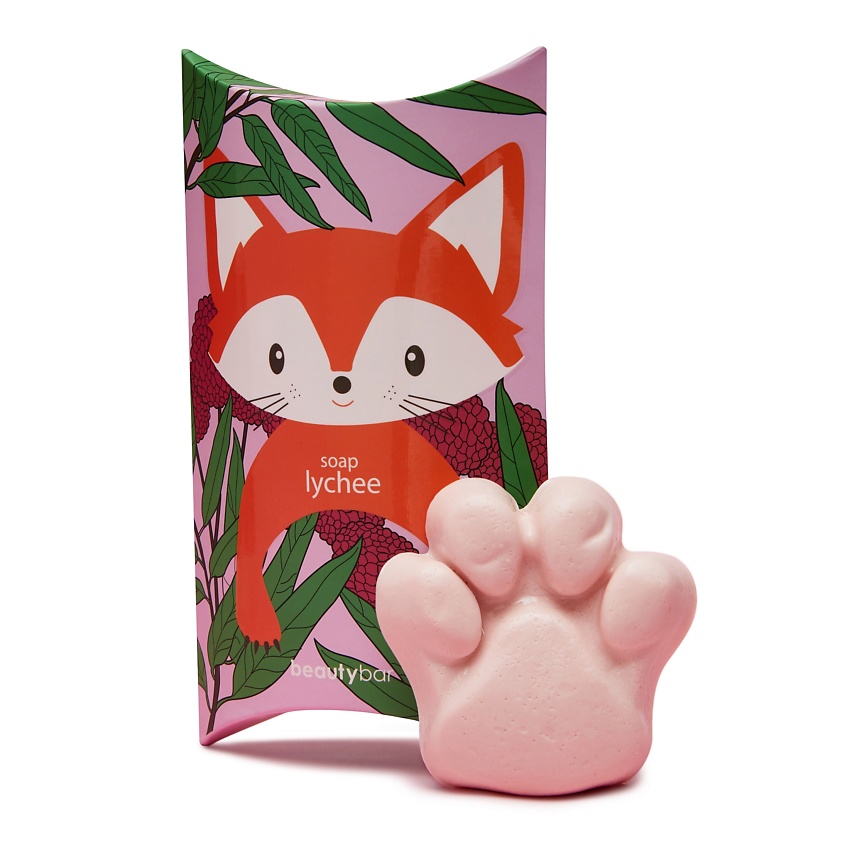 Изображение товара BEAUTY BAR Конжаковое мыло для умывания с ароматом личи, 1 шт