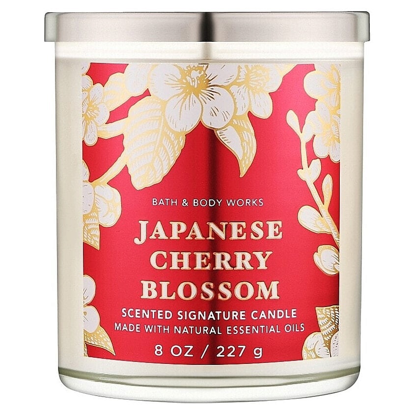 Изображение товара BATH & BODY WORKS Ароматическая свеча Japanese Cherry Blossom Candle, 100