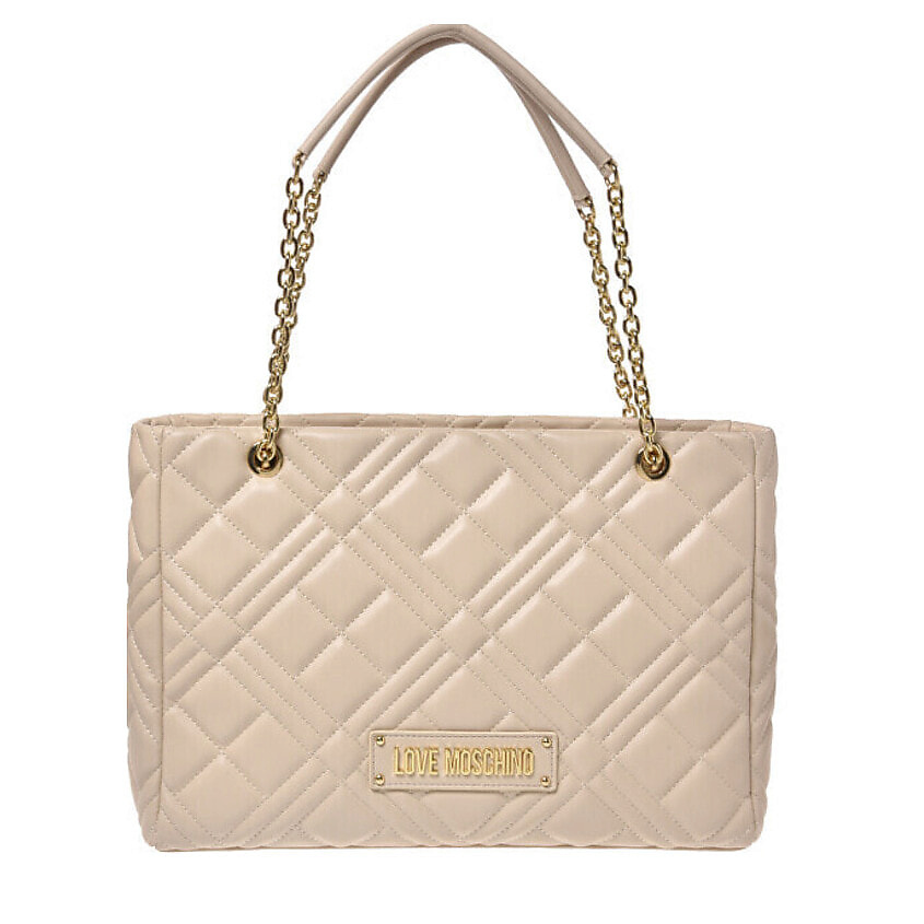 Изображение товара Женская сумка LOVE MOSCHINO KP0421 бежевого цвета, формат A4, молния