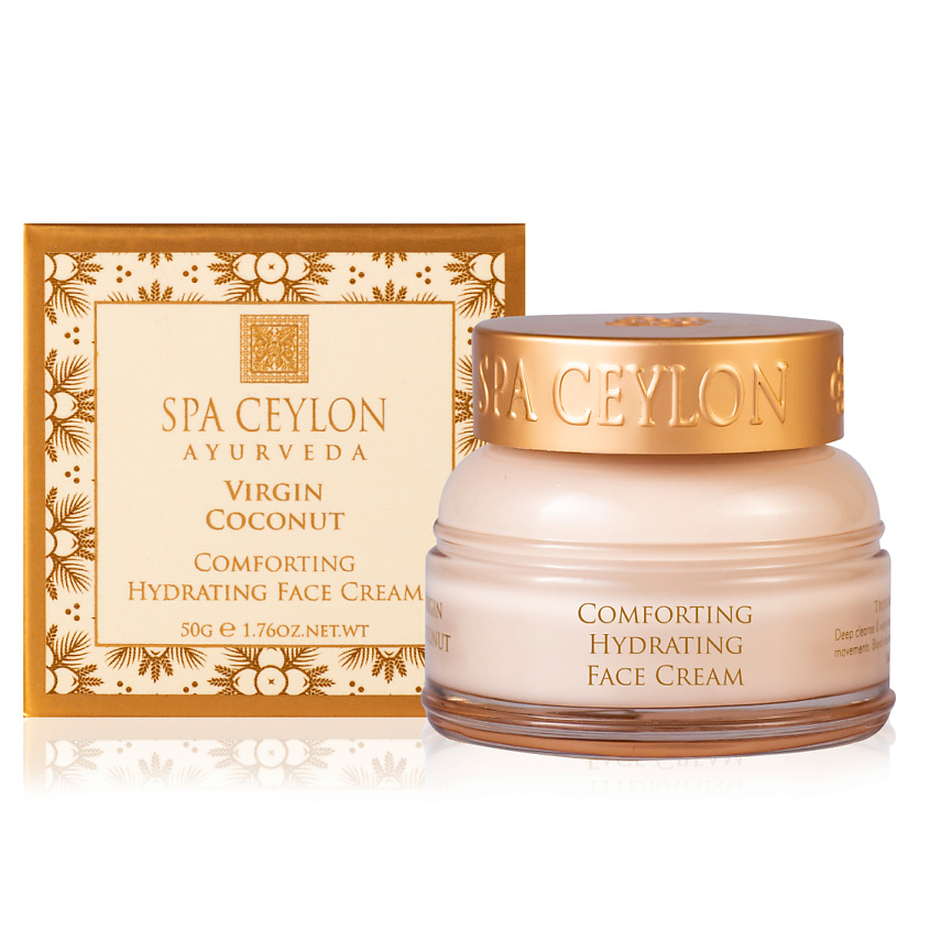 Изображение товара Успокаивающий увлажняющий крем для лица ЧИСТЫЙ КОКОС 50 гр от SPA CEYLON