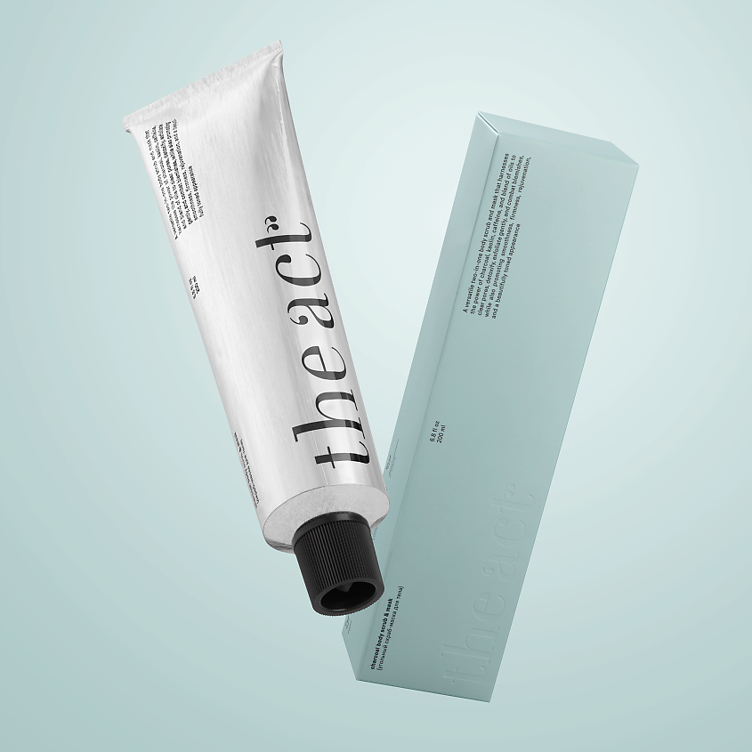 Изображение товара THE ACT Угольный скраб-маска для тела 200 мл для всех типов кожи