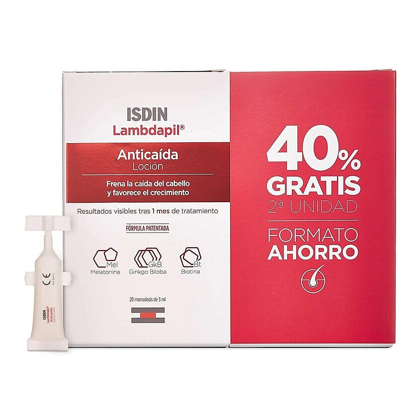 Изображение товара ISDIN Процедуры против выпадения волос Lambdapil, 40 шт