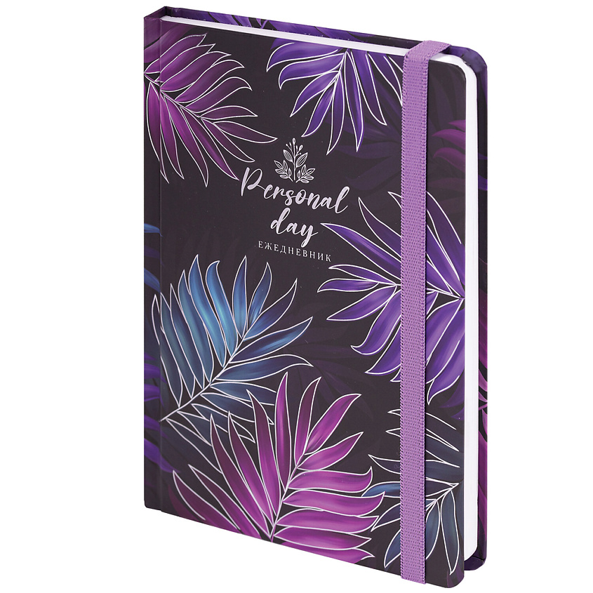 Изображение товара BRAUBERG Ежедневник недатированный с резинкой А5 Tropical, Комбинированный