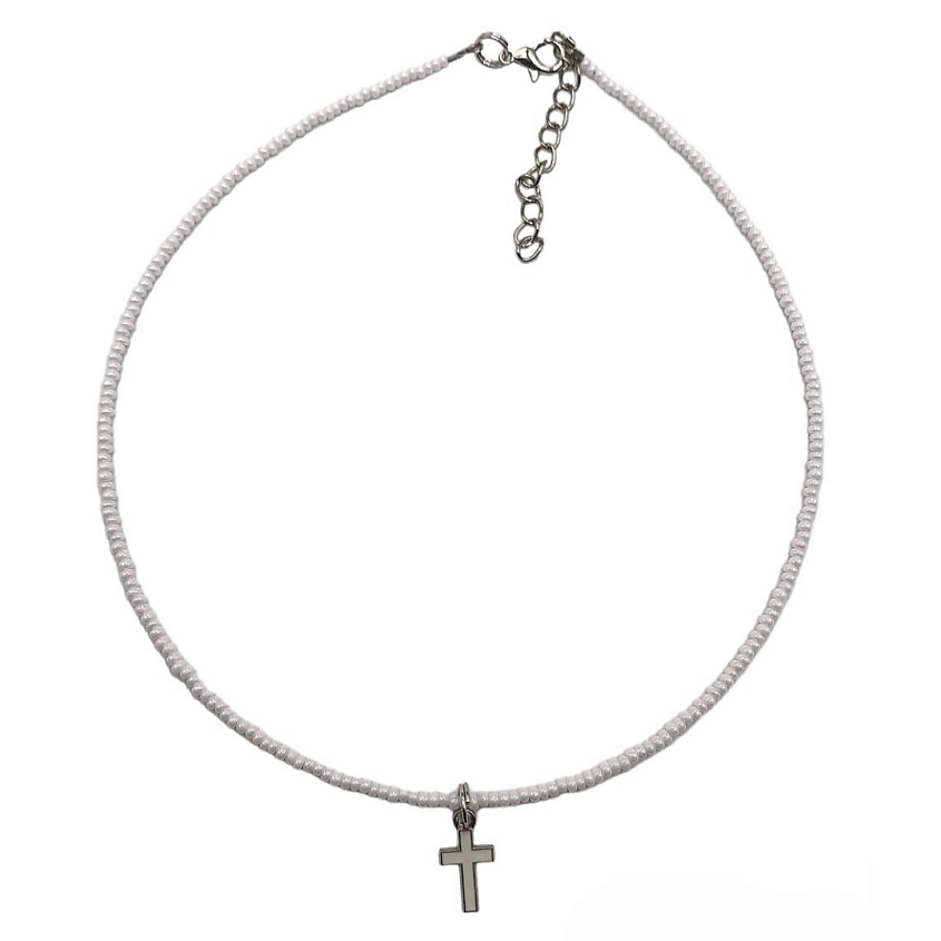 Изображение товара Чокер из бисера и натуральных бусин SIDORINA SOFIA ACCESSORIES белый