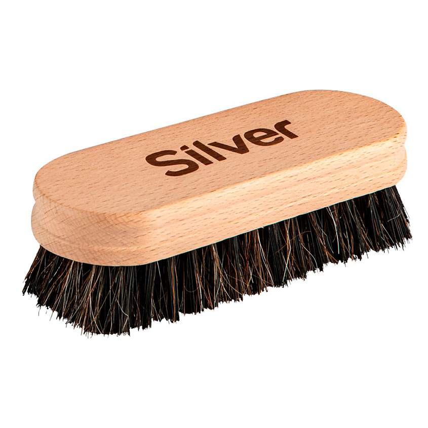 Изображение товара SILVER Щетка деревянная для обуви с натуральным ворсом, Бежевый