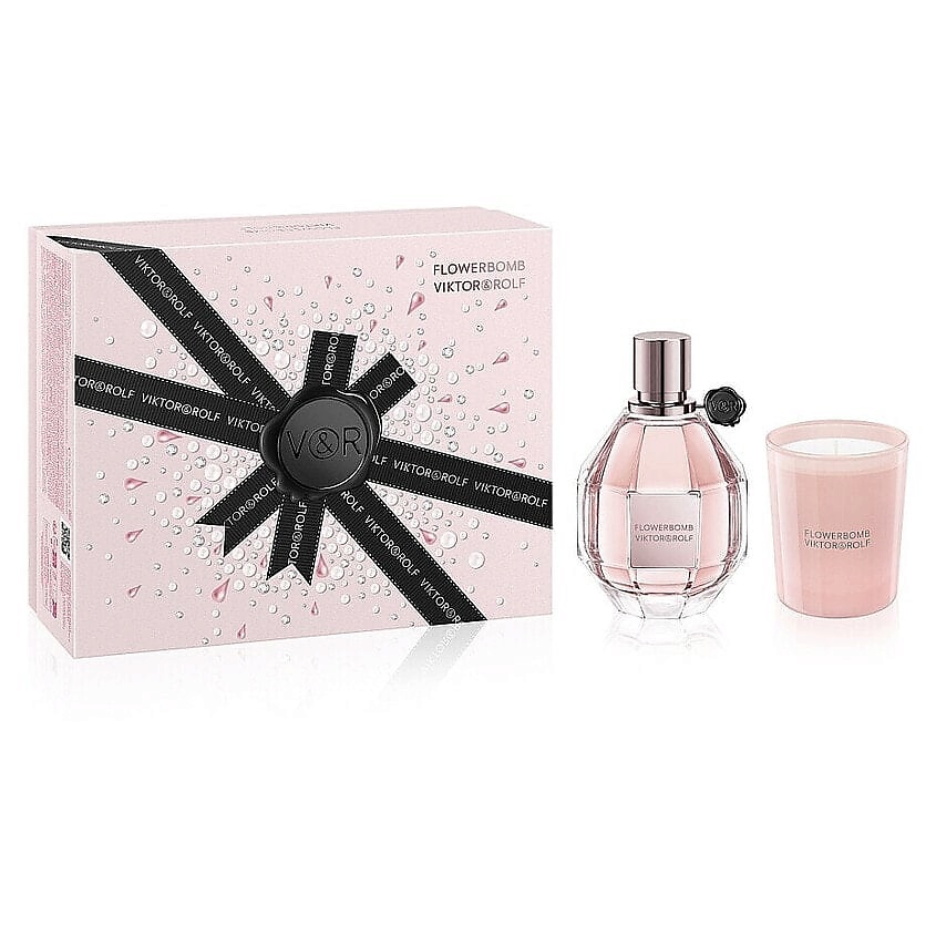 Изображение товара VIKTOR&ROLF Парфюмерный набор Flowerbomb Парфюм+Свеча, 100 мл+70гр