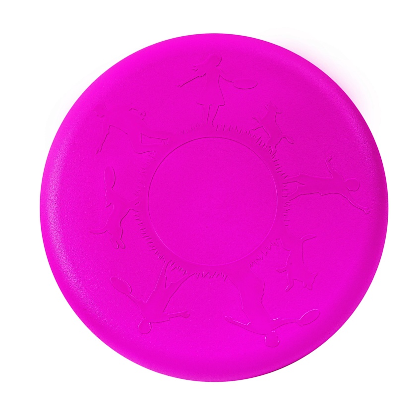 Изображение товара FORTIUS Летающая тарелка - фрисби "Fortius" пп (жёлтая), Розовый