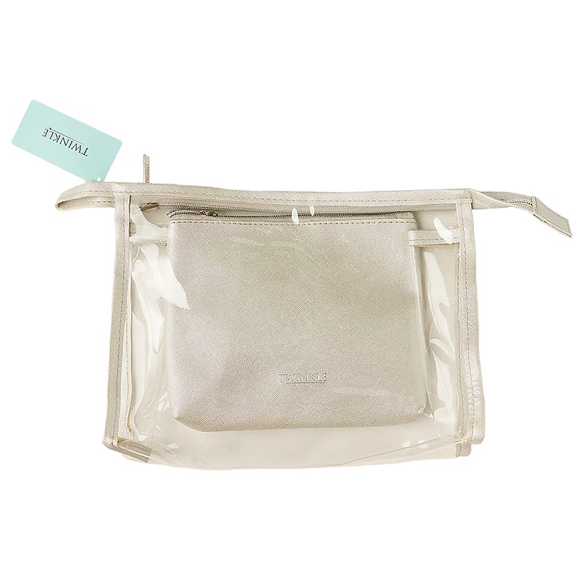 Изображение товара Косметичка TWINKLE Set of 2 Silver для организации косметики