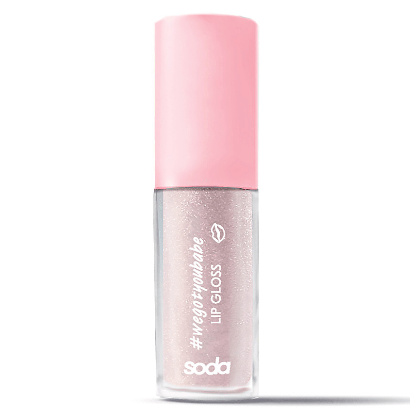 Изображение товара SODA GLITTER LIPGLOSS #wegotyoubabe БЛЕСК ДЛЯ ГУБ, 102 DIAMOND SUGAR, 3,8 мл