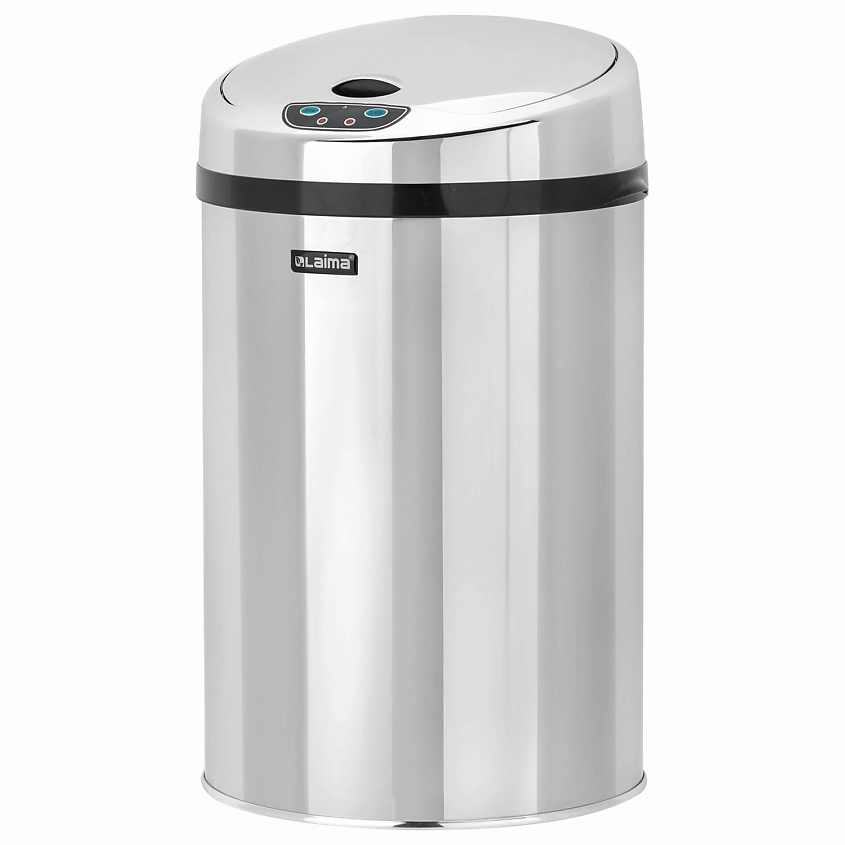 Изображение товара Ведро мусорное сенсорное из нержавеющей стали 12л LAIMA с двумя режимами
