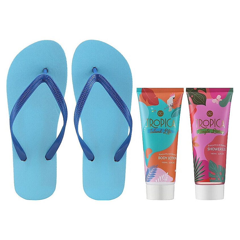 Изображение товара ACCENTRA Подарочный набор Tropica + Шлепанцы, 1 шт.
