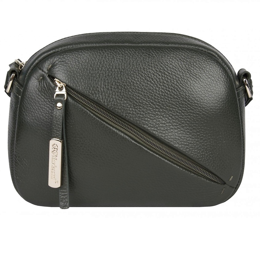 Изображение товара Сумка женская кожаная через плечо, кросс-боди, Зеленый