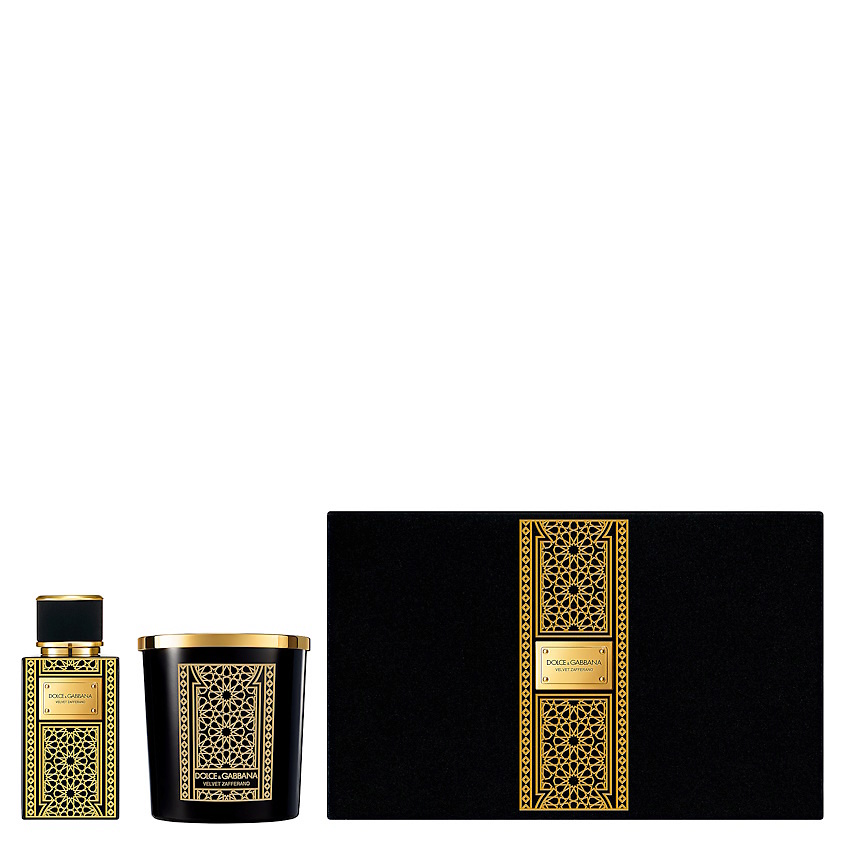 Изображение товара Долче&Gаббана лимитированный набор Velvet Zafferano парфюмерная вода и свеча 240 г