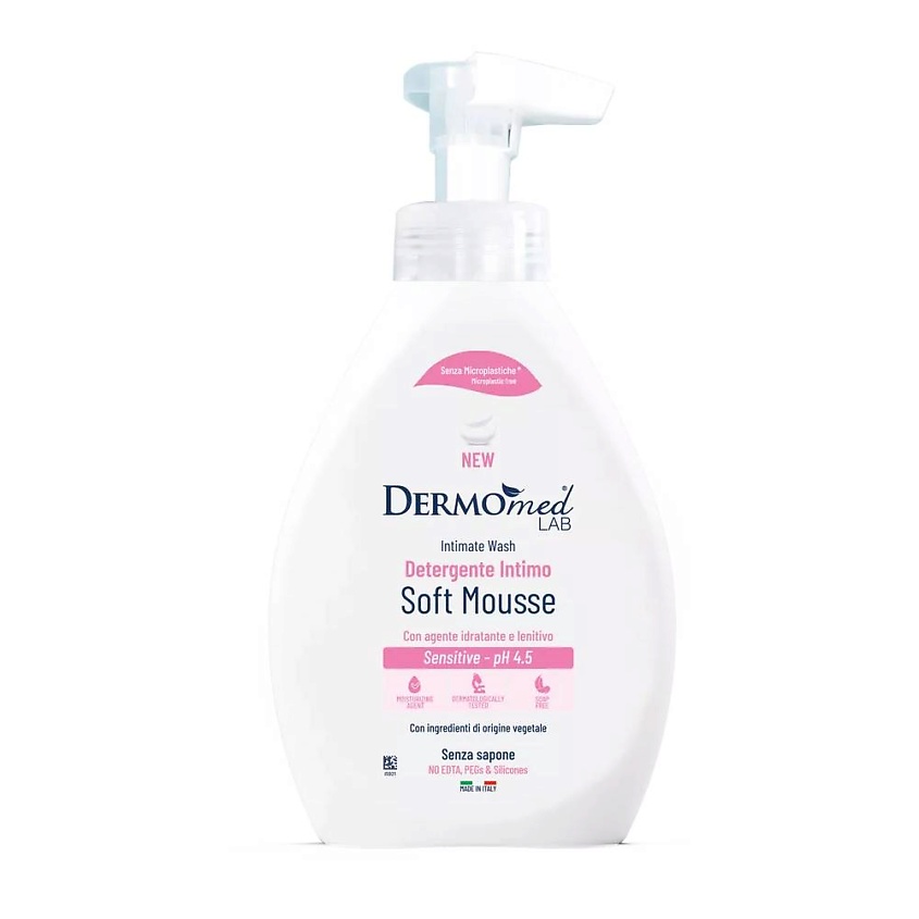 Изображение товара Мусс для интимной гигиены Dermomed Sensitive 600 мл гипоаллергенное универсальное средство