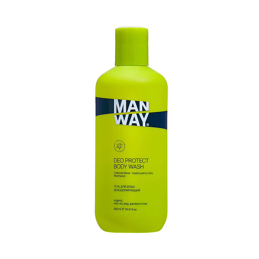 Изображение товара Мужской гель для душа MAN WAY Deo Protect Body Wash 300 мл для сухой и чувствительной кожи