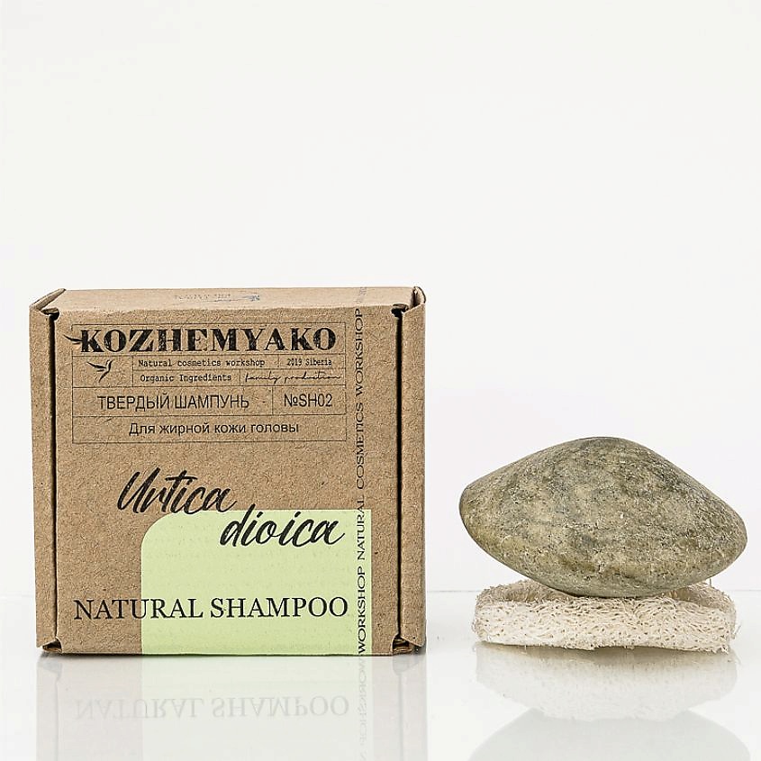 Изображение товара KOZHEMYAKO Твердый шампунь Крапивный, 1 шт.