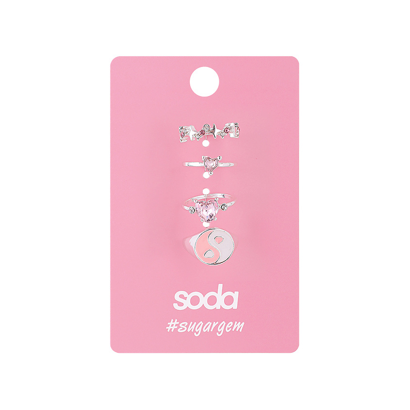 Изображение товара SODA Набор колец Shiny Cuties, 4 шт.