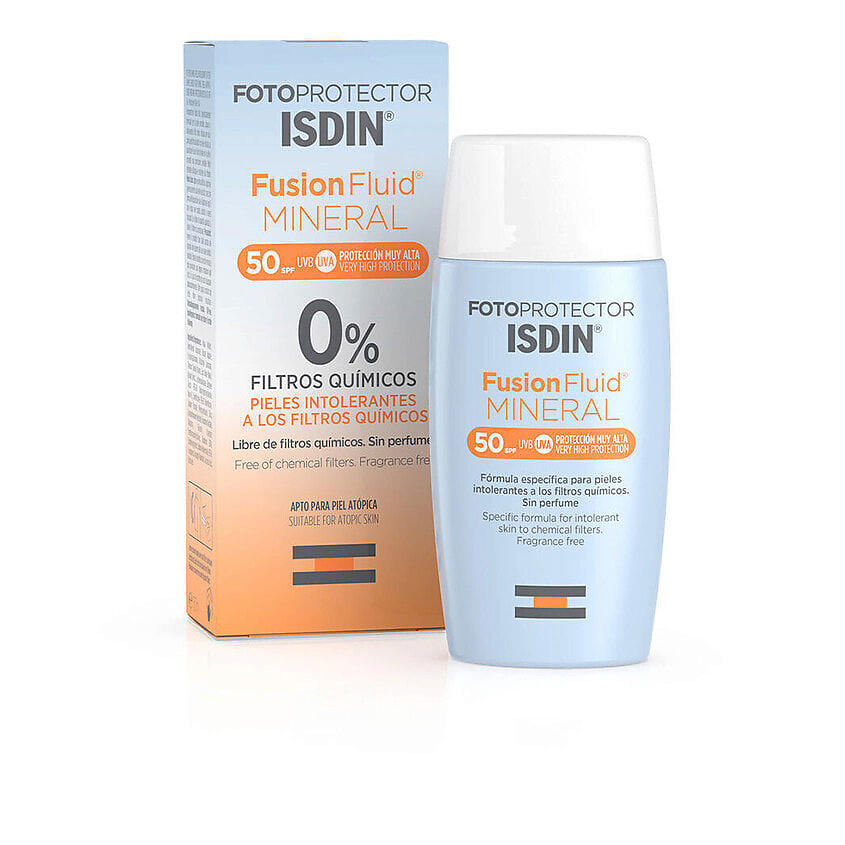 Изображение товара ISDIN Минеральный солнцезащитный флюид для атопической кожи Fusion Fluid Mineral SPF50+, 50 мл