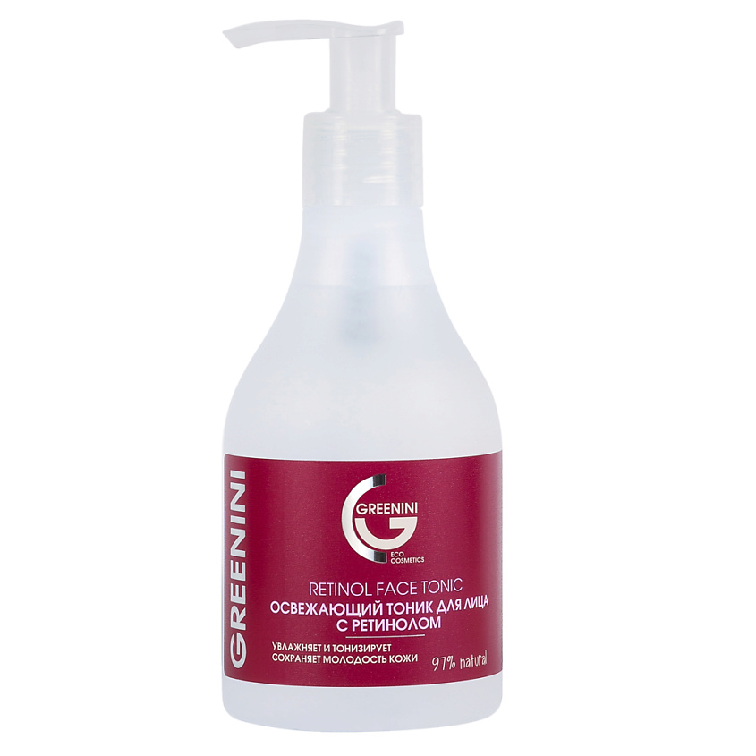 Изображение товара GREENINI Освежающий тоник для лица с ретинолом, 235 мл