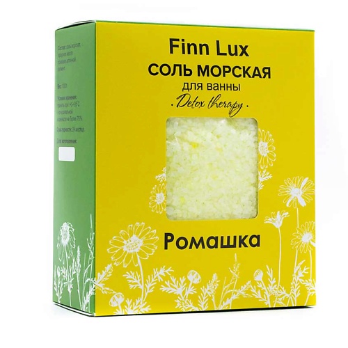 

FINNLUX Соль для ванны морская ароматическая "РОМАШКА" 1000.0, Соль для ванны морская ароматическая "РОМАШКА"