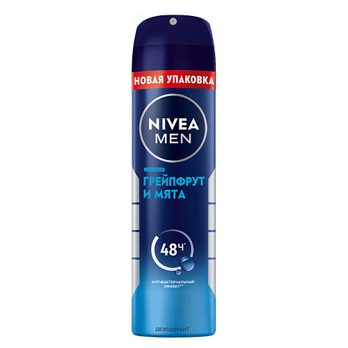 

NIVEA Дезодорант-антиперспирант "Грейпфрут и мята" Men, Дезодорант-антиперспирант "Грейпфрут и мята" Men
