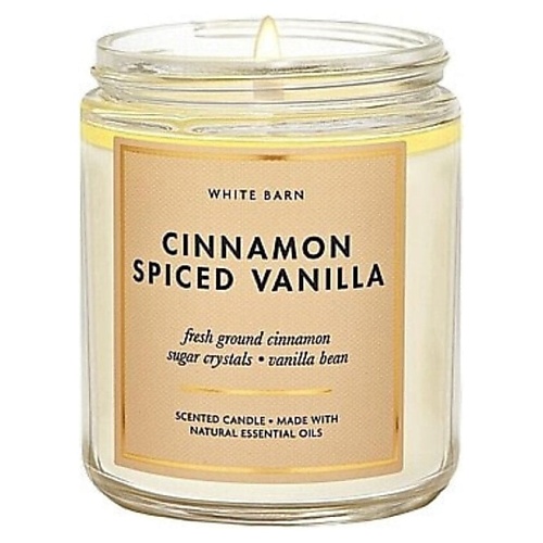 Свеча ароматическая BATH & BODY WORKS Ароматическая свеча Cinnamon Spiced Vanilla Single Wick Candle