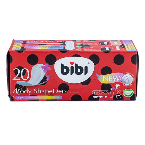 

BIBI Ежедневные прокладки Body Shape Deo 20.0, Ежедневные прокладки Body Shape Deo
