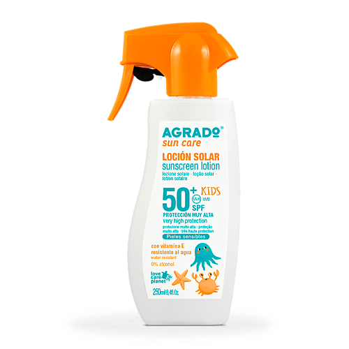 

AGRADO Детский солнцезащитный лосьон SPF50+, Детский солнцезащитный лосьон SPF50+