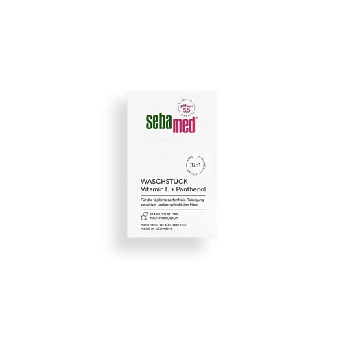 

SEBAMED Кусковое мыло с витамином Е и пантенолом Seifenfreies Waschstuck, Кусковое мыло с витамином Е и пантенолом Seifenfreies Waschstuck