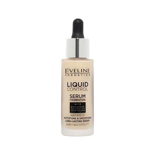 

EVELINE Крем тональный для лица Liquid Control Serum Foundation, Крем тональный для лица Liquid Control Serum Foundation