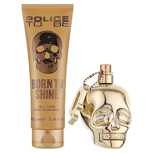 

POLICE Туалетная вода To Be Born To Shine + Гель-шампунь для тела и волос, Туалетная вода To Be Born To Shine + Гель-шампунь для тела и волос