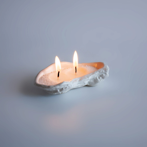 Аксессуары для дома LA PALME ARTISAN CERAMICA Свеча авторская в устрице из керамики 1.0