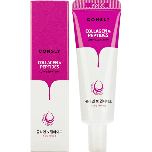 

CONSLY Лифтинг-крем для век с пептидами и коллагеном Collagen & Peptides Lifting Eye Cream, Лифтинг-крем для век с пептидами и коллагеном Collagen & Peptides Lifting Eye Cream