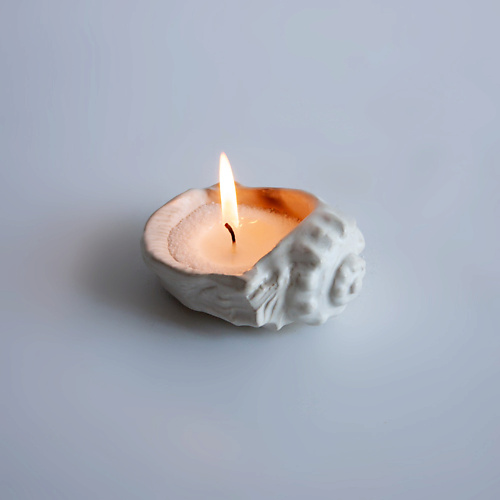 

LA PALME ARTISAN CERAMICA Свеча авторская в ракушке рапан из керамики, Свеча авторская в ракушке рапан из керамики