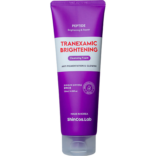 

SHINCOS.LAB Пенка для умывания с транексамовой кислотой Tranexamic Brightening Cleansing Foam, Пенка для умывания с транексамовой кислотой Tranexamic Brightening Cleansing Foam