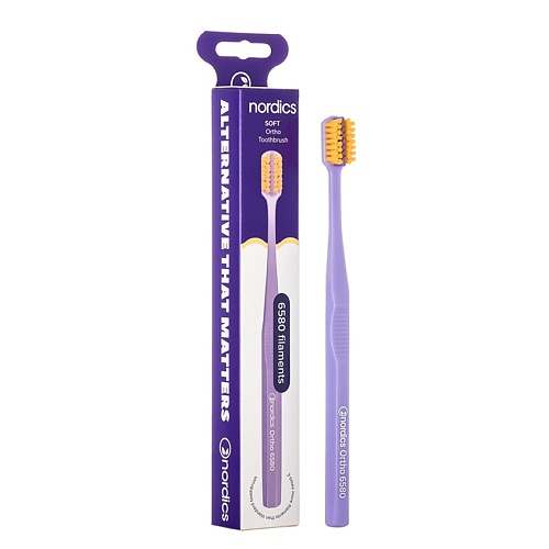 

NORDICS Зубная щетка Soft Ortho Toothbrush 6580, Зубная щетка Soft Ortho Toothbrush 6580