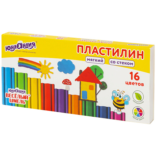 

ЮНЛАНДИЯ Пластилин мягкий Весёлый шмель 1, Пластилин мягкий Весёлый шмель