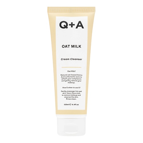 Крем для умывания Q+A Мягкий очищающий крем для лица Oat Milk Cream Cleanser