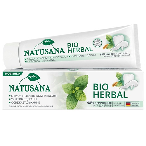 

NATUSANA BIO HERBAL Зубная паста 100, BIO HERBAL Зубная паста