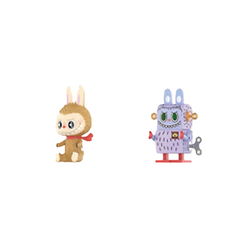 Мягкая игрушка POP MART Игрушка LABUBU Toy Collection plush doll + winding walking doll, 15см