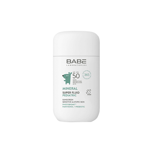 

BABE Детский минеральный солнцезащитный суперфлюид для лица SPF50, Детский минеральный солнцезащитный суперфлюид для лица SPF50
