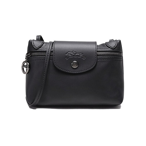 Сумка LONGCHAMP Сумка Le Pliage Leather Shoulder Bag Crossbody Bag Women's Black