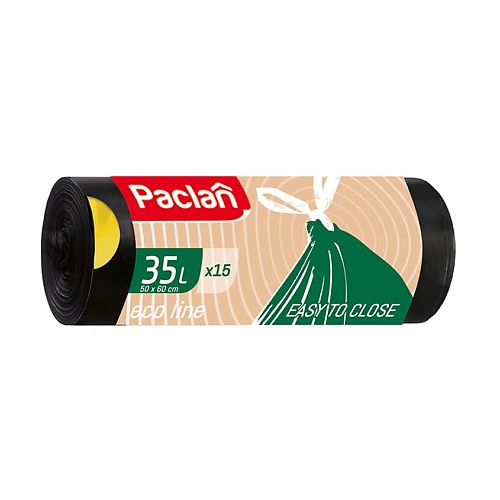 

PACLAN Eco line Мешки для мусора, с тесьмой, 35л 15, Eco line Мешки для мусора, с тесьмой, 35л