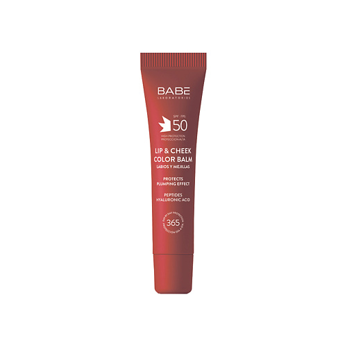

BABE Солнцезащитный бальзам-тинт для губ и щек SPF50, тон RED, Солнцезащитный бальзам-тинт для губ и щек SPF50, тон RED