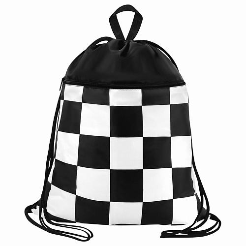 

BRAUBERG Мешок для обуви БОЛЬШОЙ, с ручкой, карман на молнии Black and white, Мешок для обуви БОЛЬШОЙ, с ручкой, карман на молнии Black and white