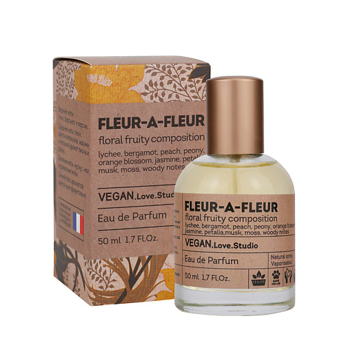 

VEGAN.LOVE.STUDIO Парфюмерная вода женская Fleur-a-Fleur пион жасмин дерево 50.0, Парфюмерная вода женская Fleur-a-Fleur пион жасмин дерево