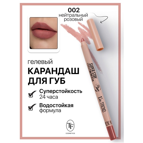 

TF Карандаш для губ гелевый SUPER STAY I'm TREND, Карандаш для губ гелевый SUPER STAY I'm TREND