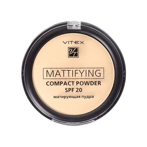 

ВИТЭКС Пудра для лица матирующая компактная Mattifying compact powder SPF 20, Пудра для лица матирующая компактная Mattifying compact powder SPF 20