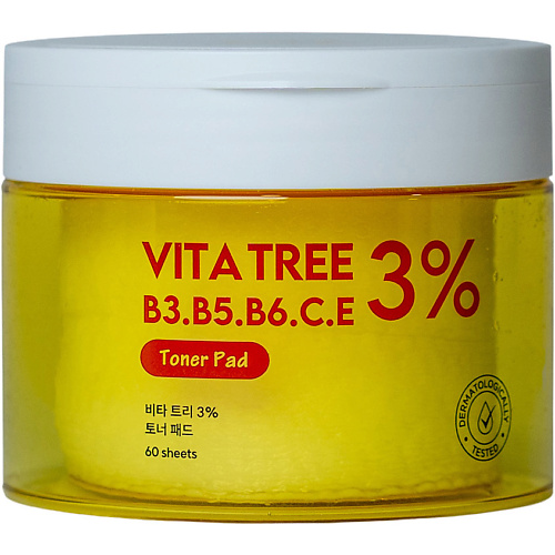 

SHINCOS.LAB Освежающие пэды с витаминами Vita Tree 3% Toner Pad, Освежающие пэды с витаминами Vita Tree 3% Toner Pad